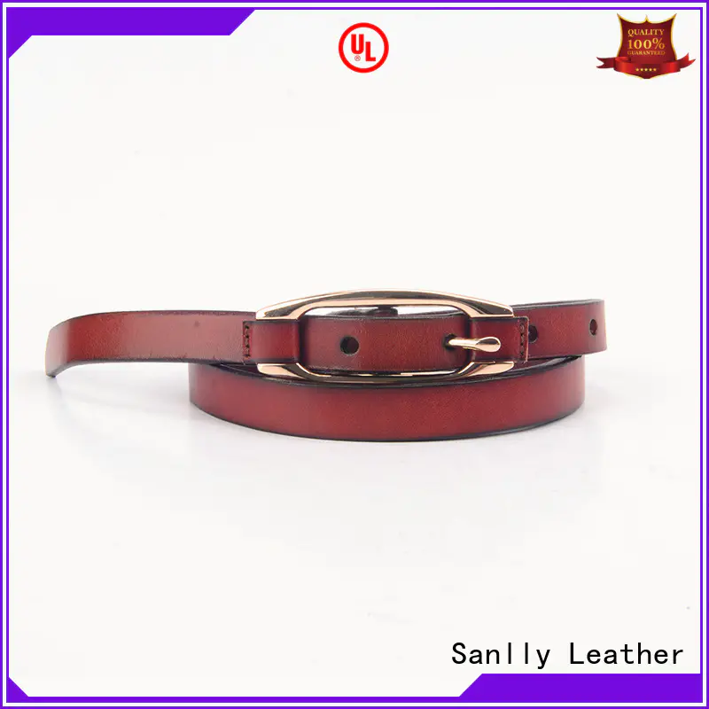Sanlly funky mens casual leather belt free sample for modern men