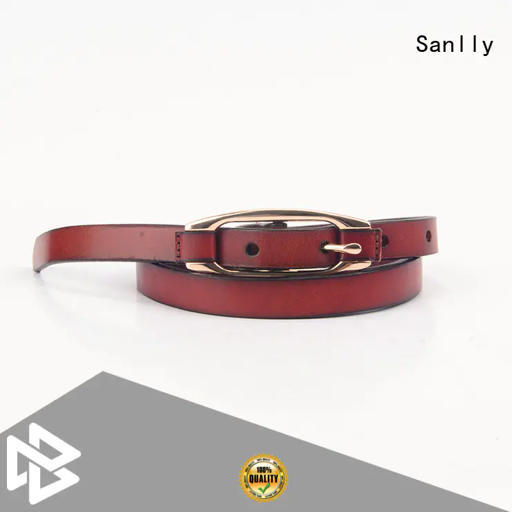 Sanlly quality mens western leather belts bulk production for shopping