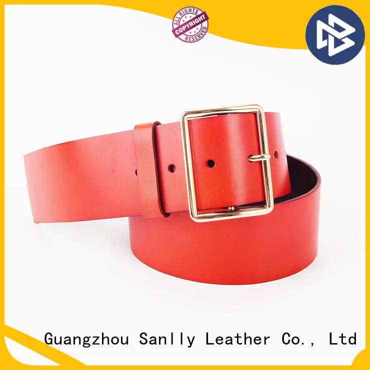 Sanlly daily mens casual leather belt free sample for girls