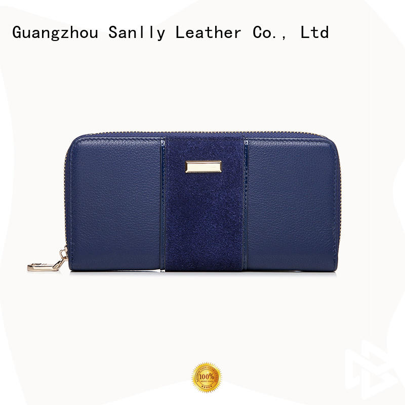Sanlly lady soft leather wallet womens supplier for women