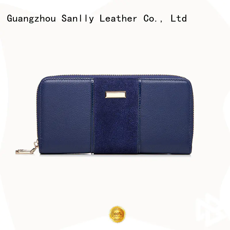 Sanlly lady soft leather wallet womens supplier for women