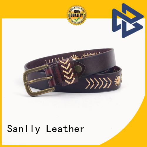 Sanlly durable men's leather belts supplier for shopping