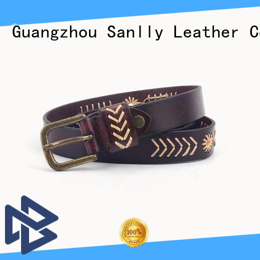 Sanlly leather mens real leather belts get quote for shopping