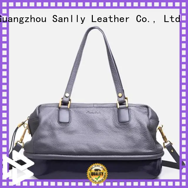 Wholesale small black leather handbag leather company for winter
