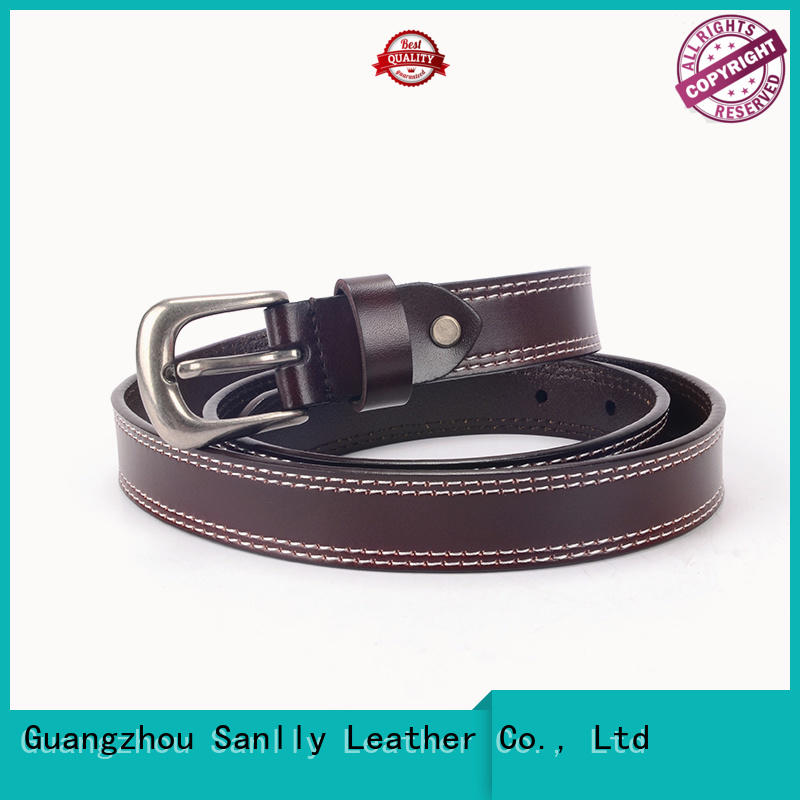 Sanlly belts mens leather belt online OEM for girls