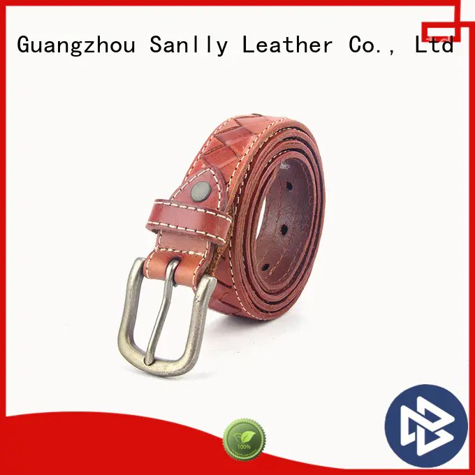 Sanlly at discount mens reversible leather belt metal for shopping