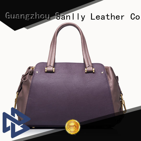 Sanlly latest women's leather handbags ODM