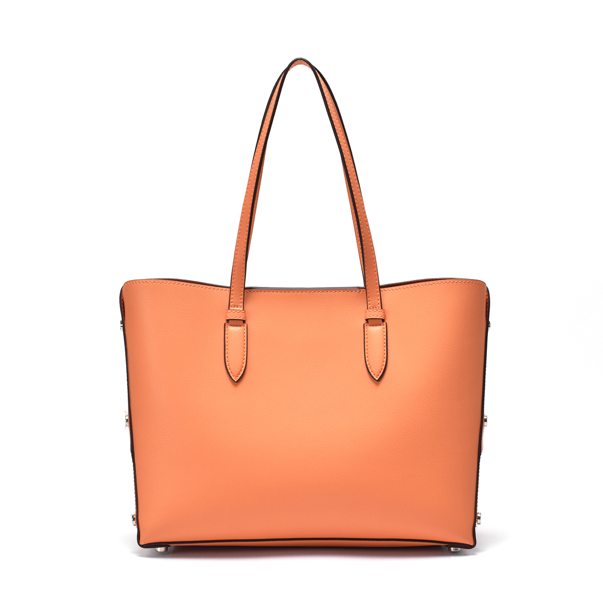 Sanlly womens basic leather tote bag customization for women-2