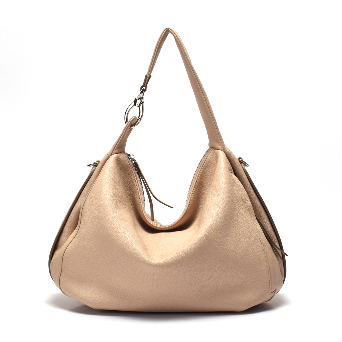 Leather Hobo for Ladies /Detachable buckle shoulder bag