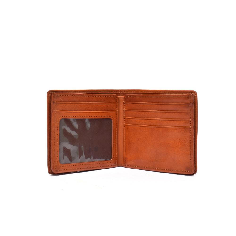 High Quality men's wallet  double fold wallet in leather Men's leather wallet