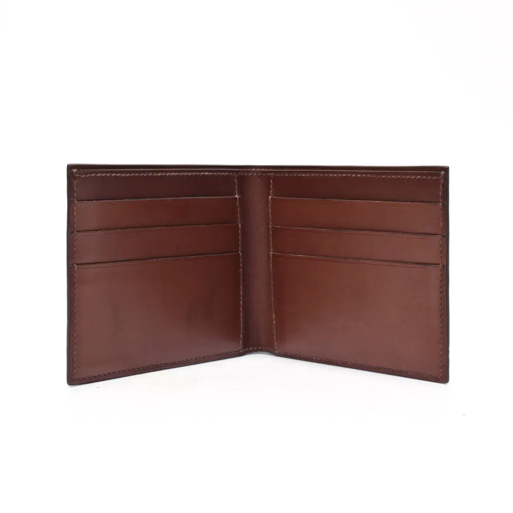 Men's leather wallet top quality leather wallet for Men doulbe fold wallet in leather