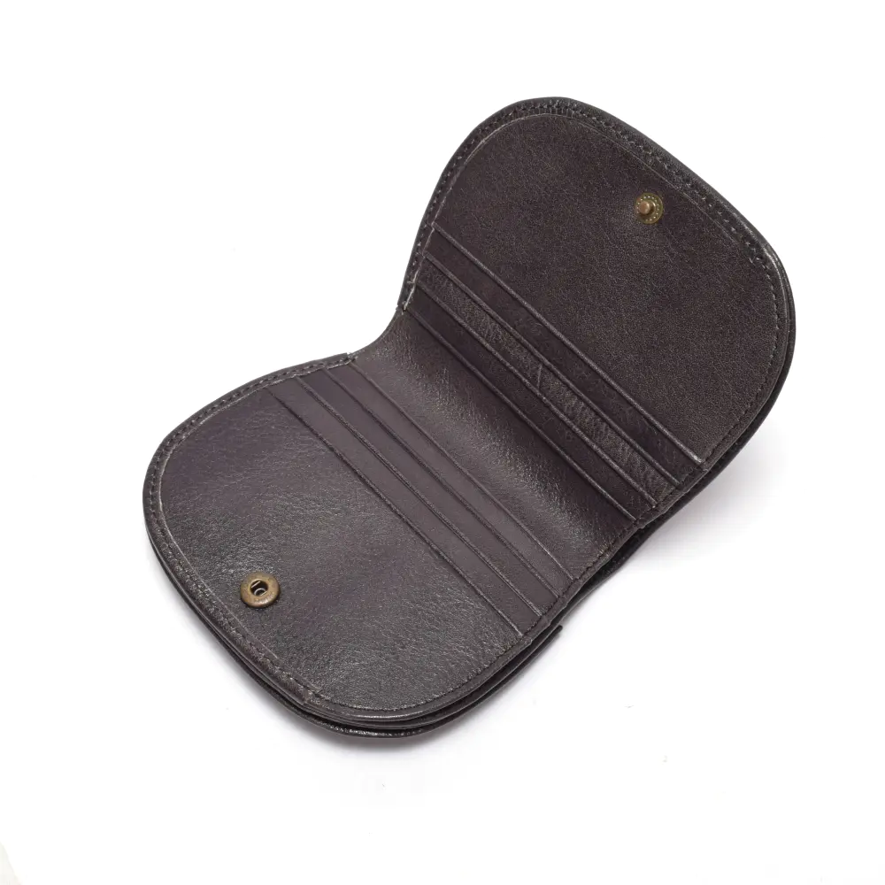 Mini momen's wallet mini wallet for ladies black leather wallet high quality leather wallet for women