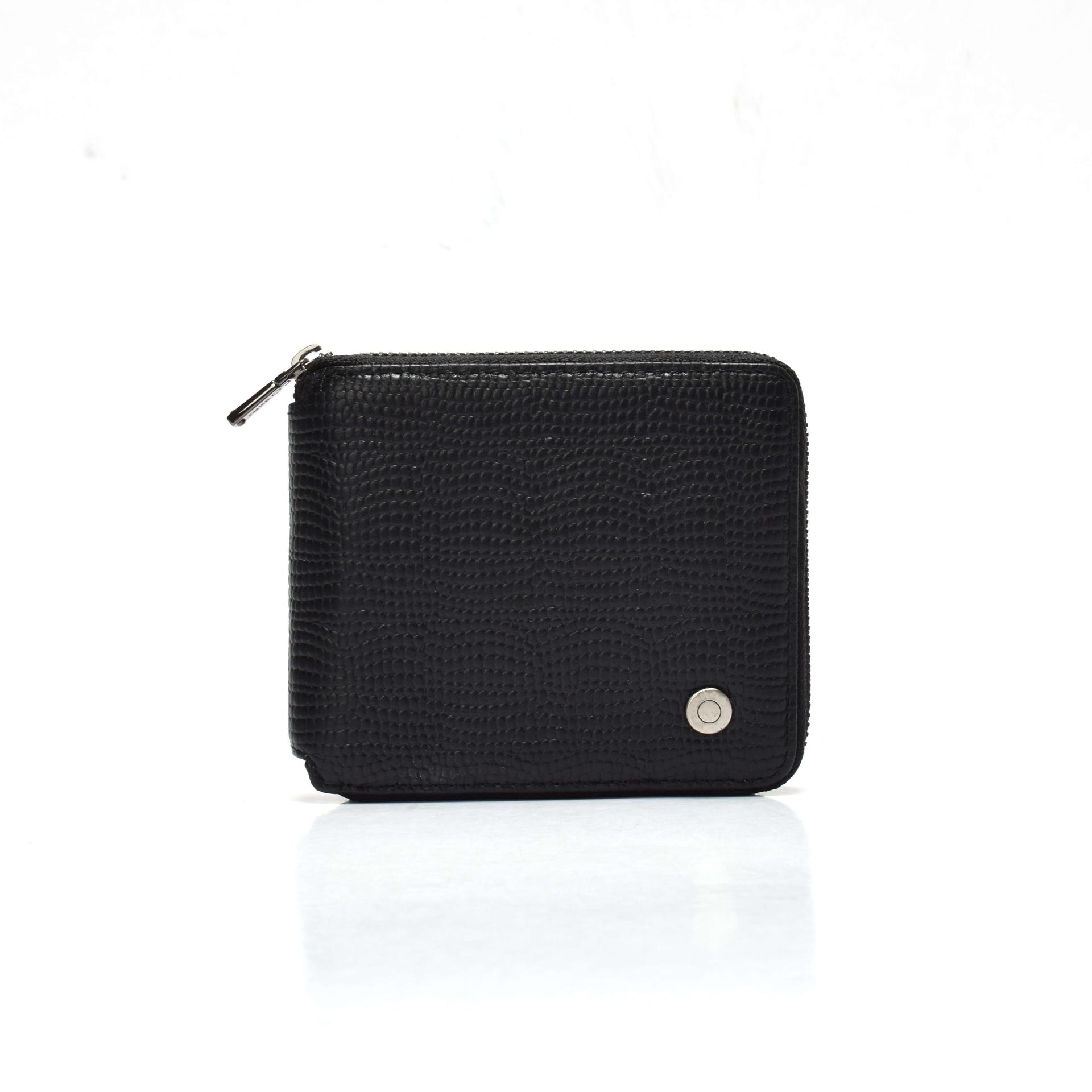 Square wallet for women  Lizard leather wallet  zipped wallet