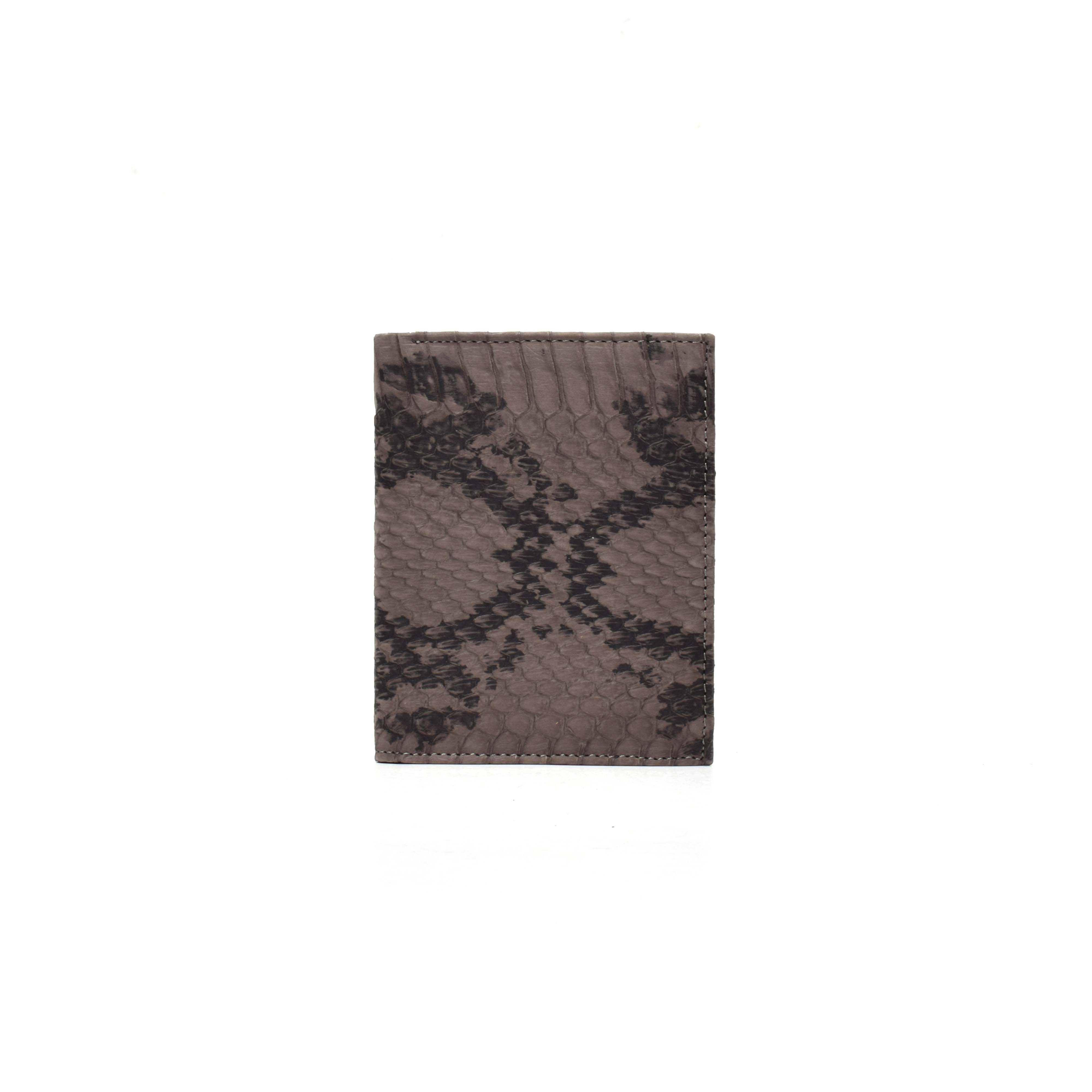 Leather bill folder mini women's wallet python wallet in leather