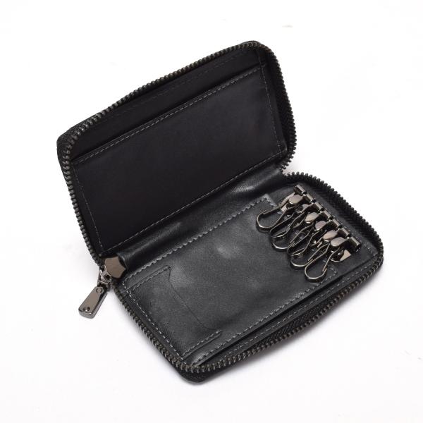 Zip wallet for women in lether  keyring wallet in leather
