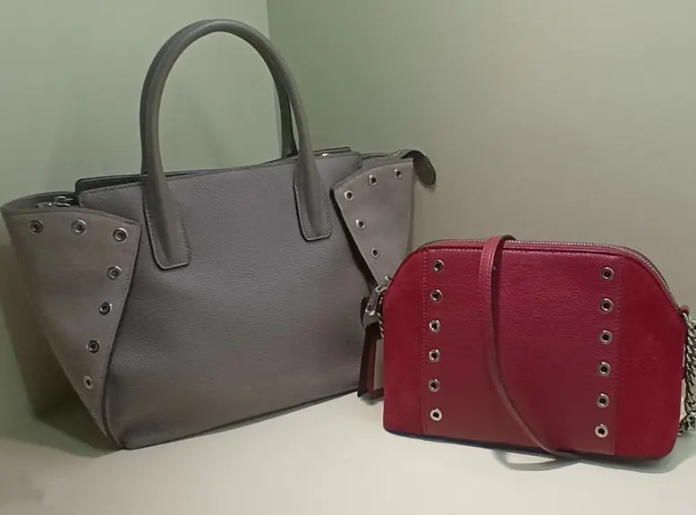OEM handbag manufacturer  fashion lady bags with eyelet trim